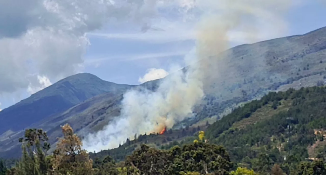 Reportan incendio en reserva forestal de Villa de Leyva: esto se sabe