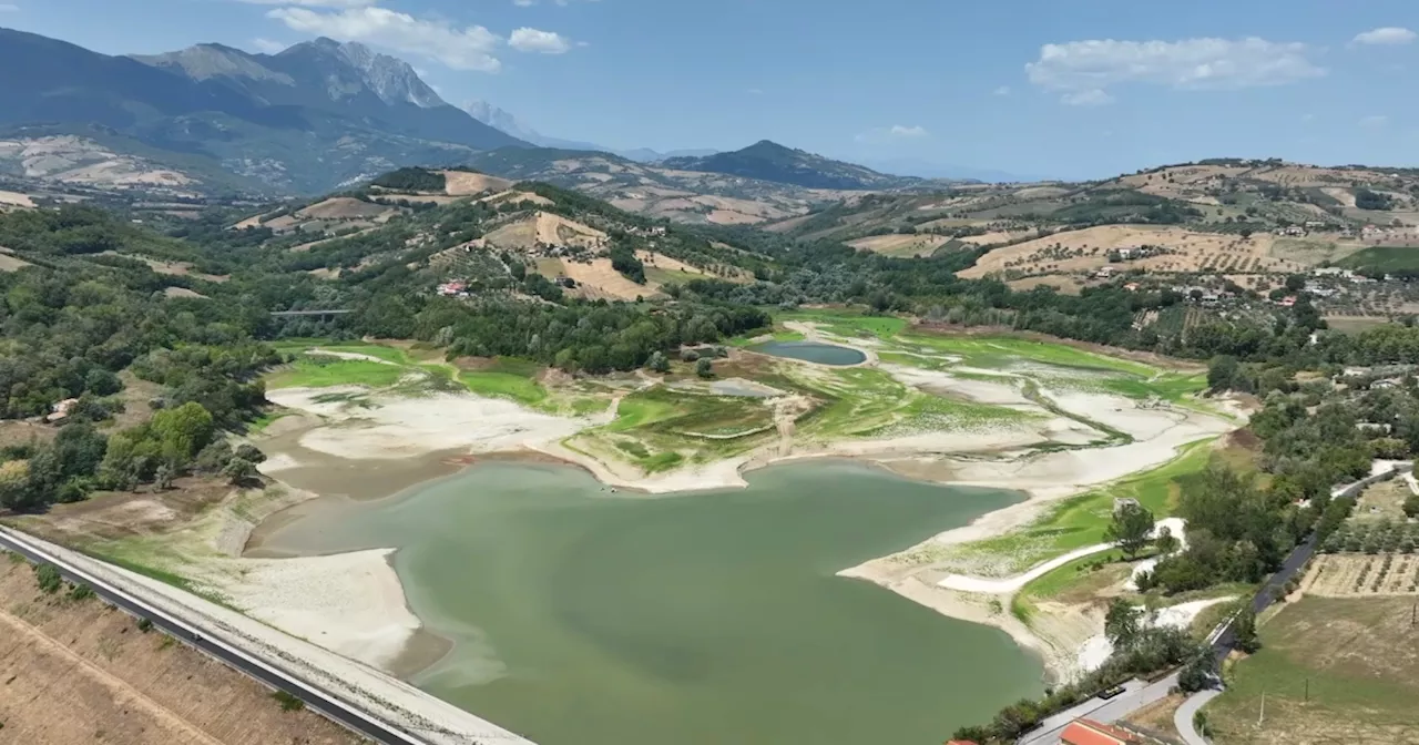 La siccità colpisce anche l’Abruzzo, il lago di Penne è in sofferenza