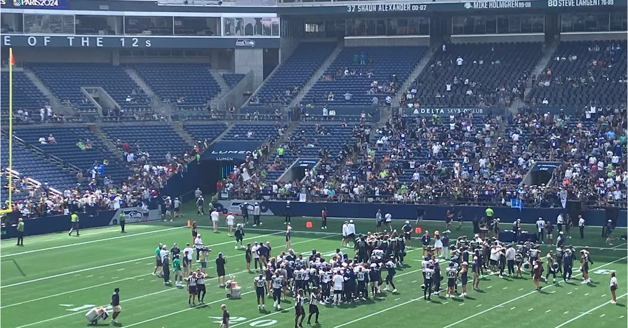 Takeaways, notes, and on-site observations from the Seattle Seahawks practice at Lumen Field