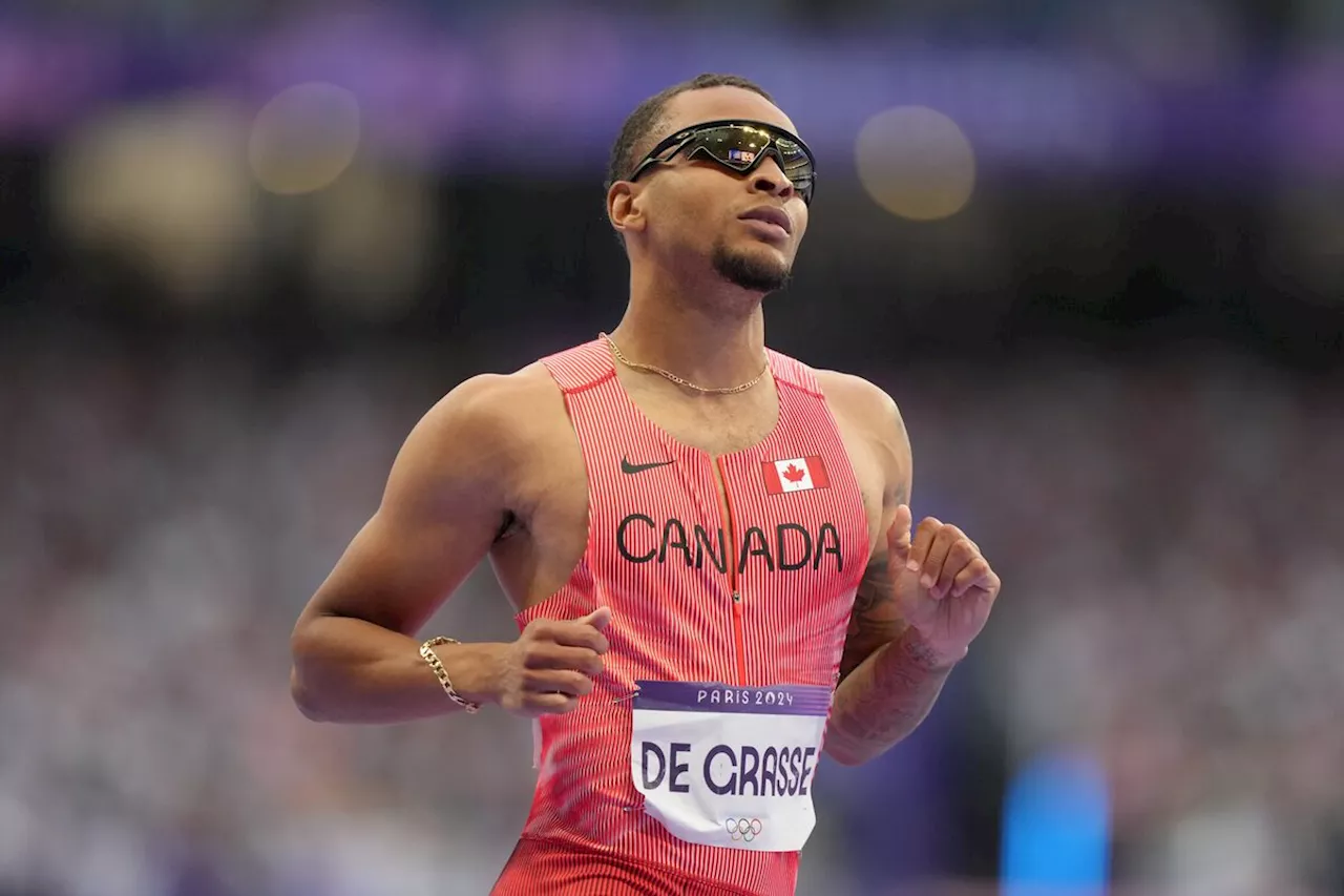 Andre De Grasse fails to qualify for finals in men’s 100-metre, breaks personal medal record