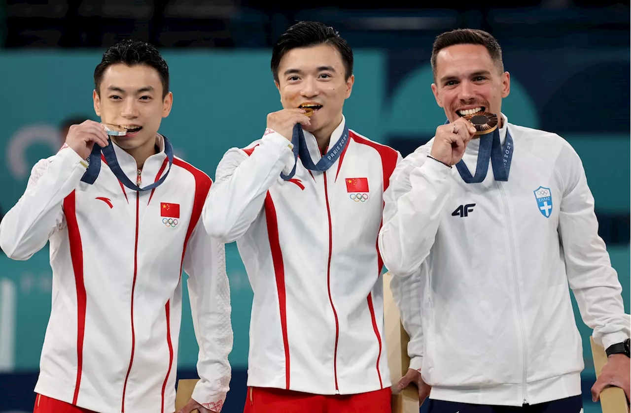 Gymnastics at the Paris Olympics: China take one-two in rings with Liu retaining title