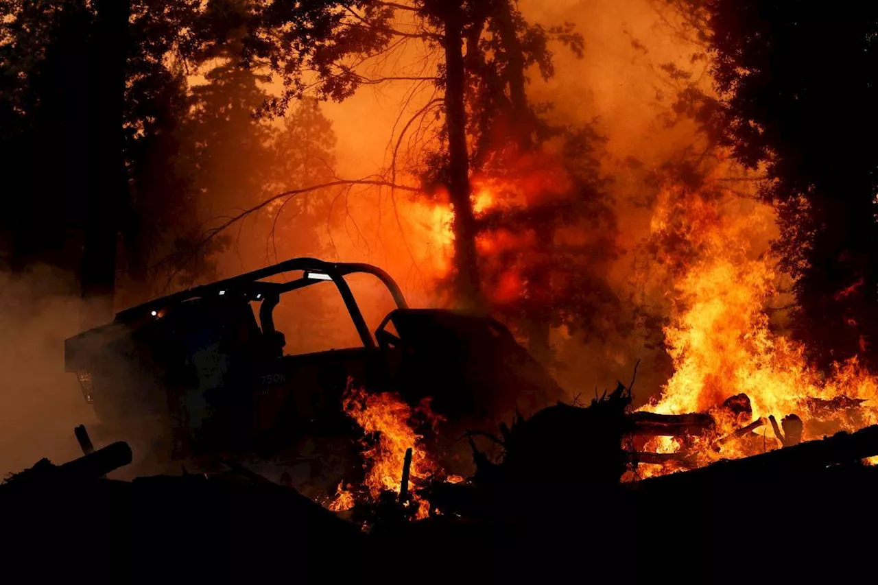 California wildfire now fourth-largest in state history, hot weather offers no relief