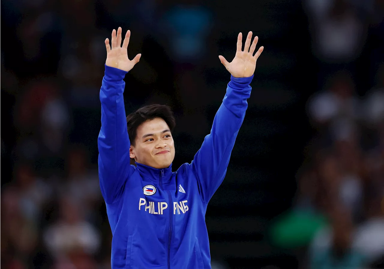 Carlos Yulo 'blessed and grateful' after winning second Olympic gold