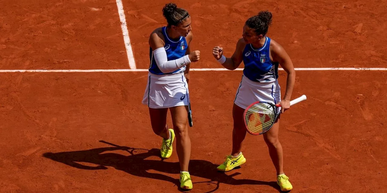 Sara Errani e Jasmine Paolini hanno vinto la medaglia d’oro nel doppio femminile