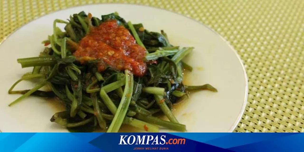 Resep Pelecing Kangkung dan Sambalnya, Bisa untuk 4 Porsi