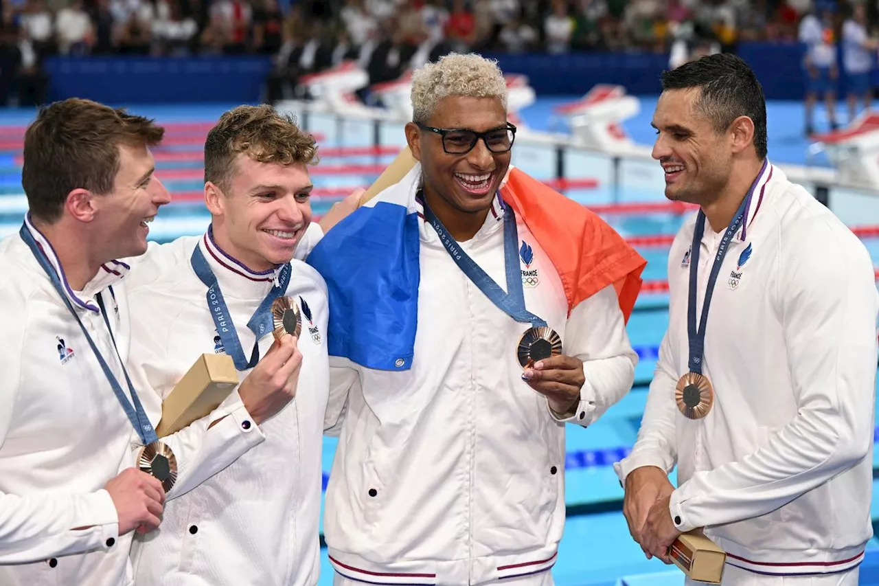 Natation: un final en bronze pour Marchand et les Bleus