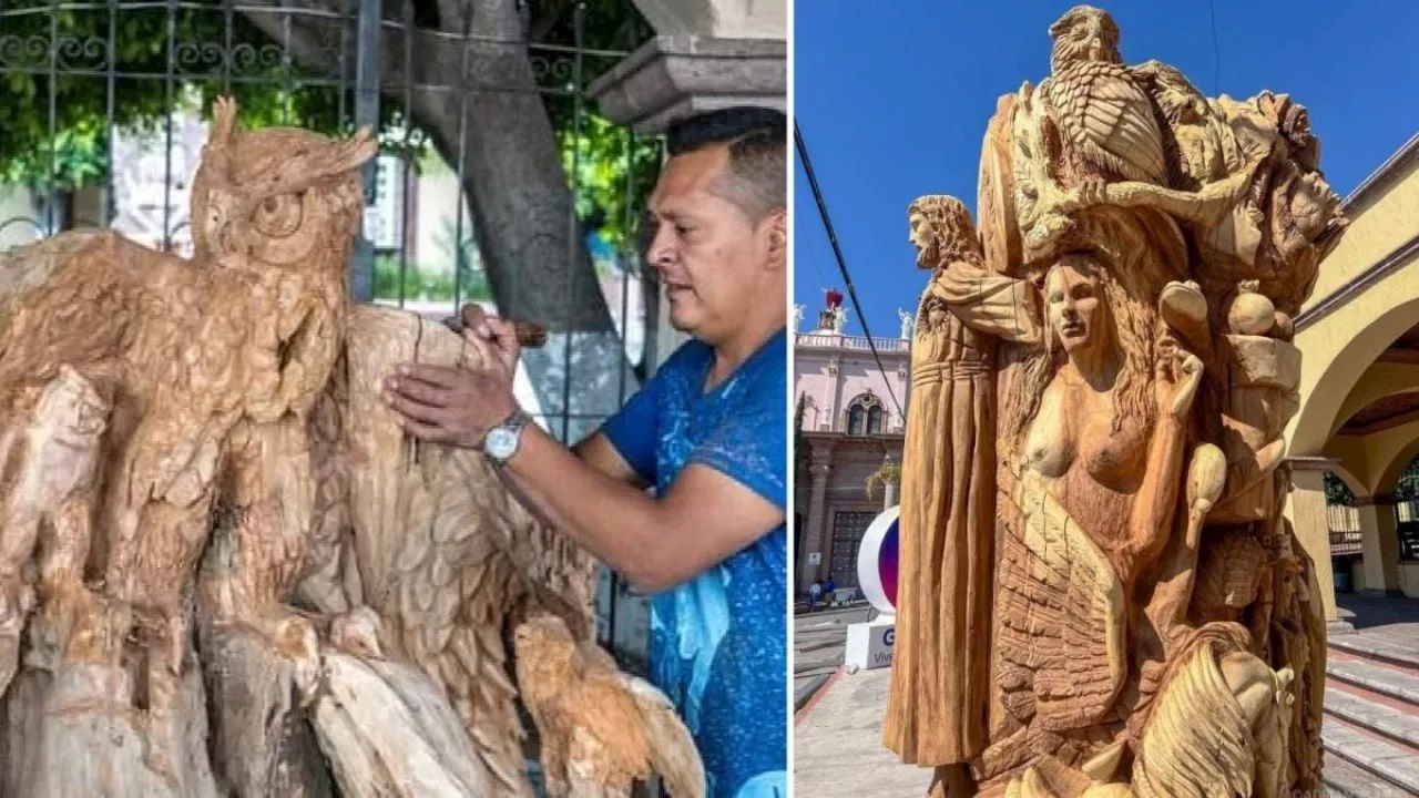 Los ahuehuetes muertos en Guanajuato que reviven en obras de arte