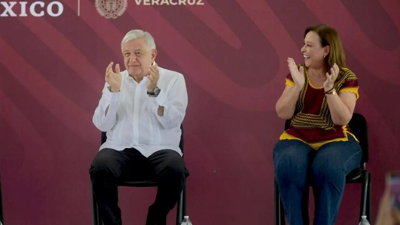 "Será una buena gobernadora": Desde Veracuz, AMLO reconoce a Rocío Nahle