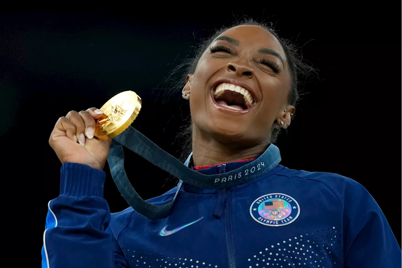 Biles doesn’t rule out the 2028 Olympics after winning gold in vault