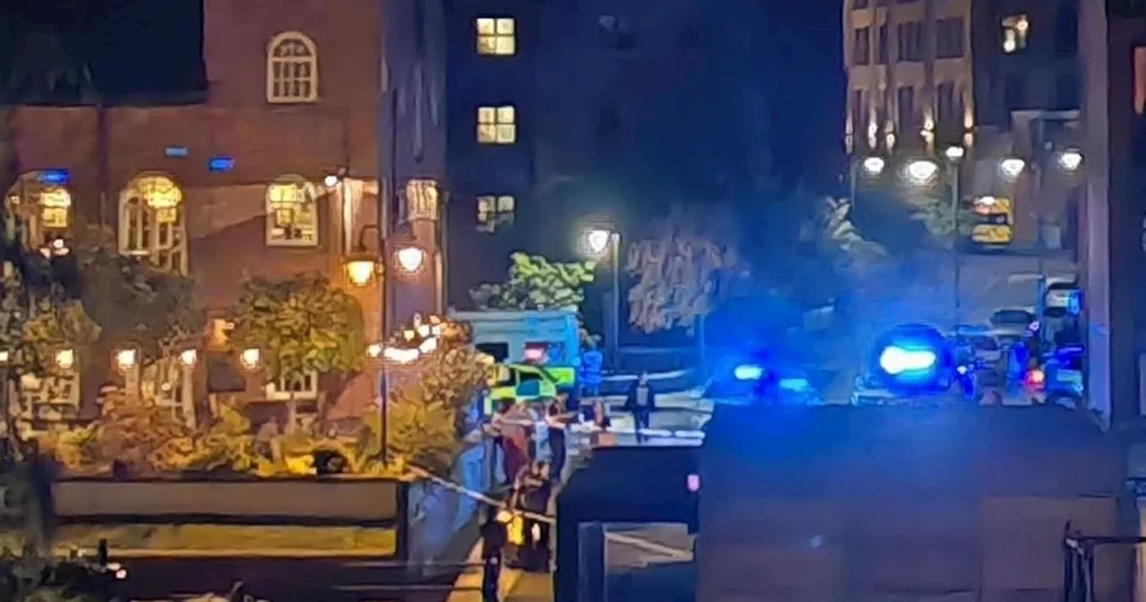 City centre knife horror as man and woman stabbed and forensics scour scene