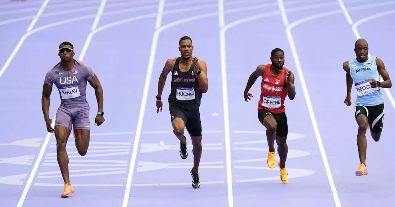 What time the men's 100m sprint final take place at the Olympics today