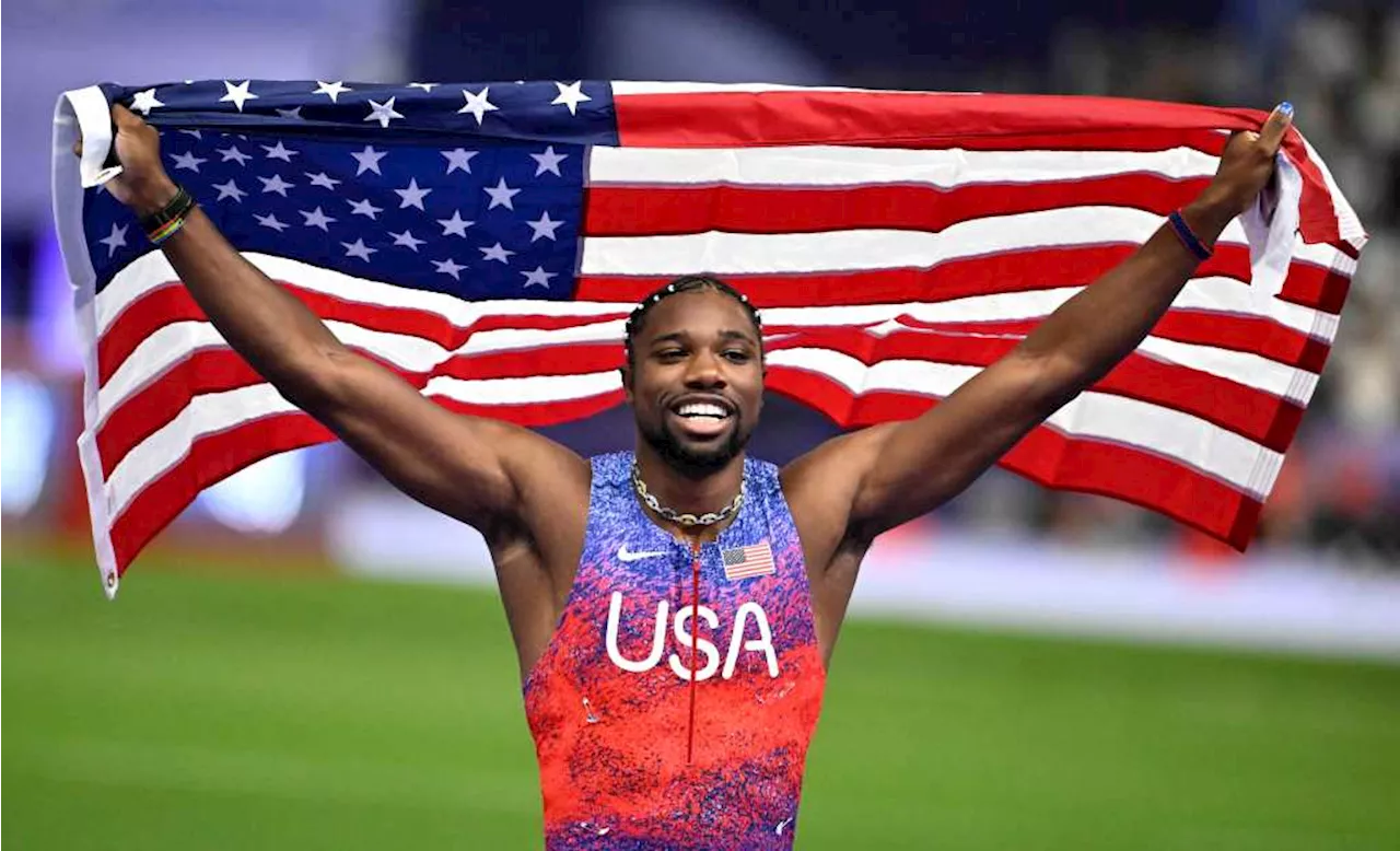 American Noah Lyles wins 100-meter final in historically close finish at Paris Olympics