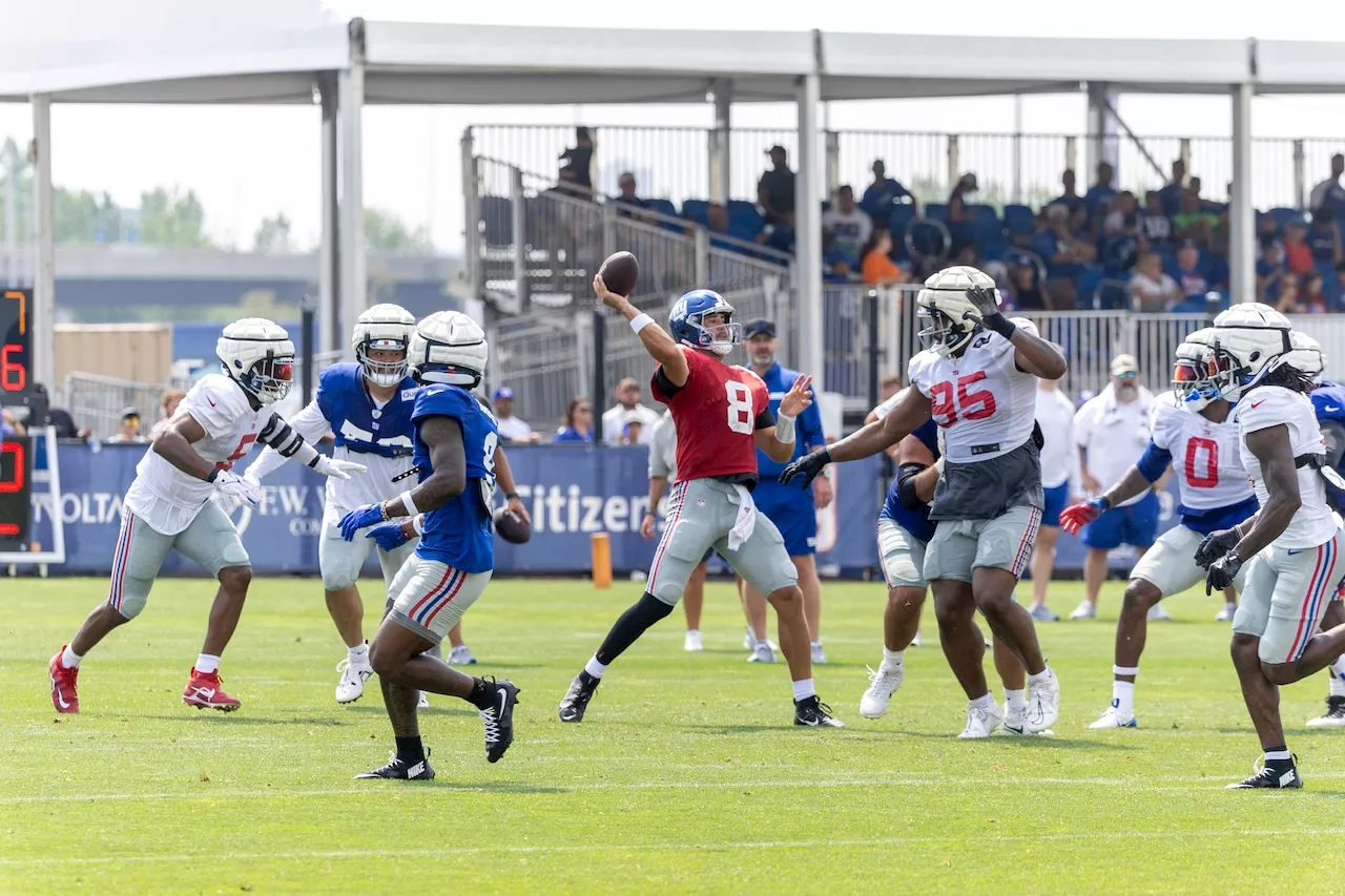 Giants training camp takeaways: Light work, Daniel Jones’ (mostly) solid day, mystery on O-line