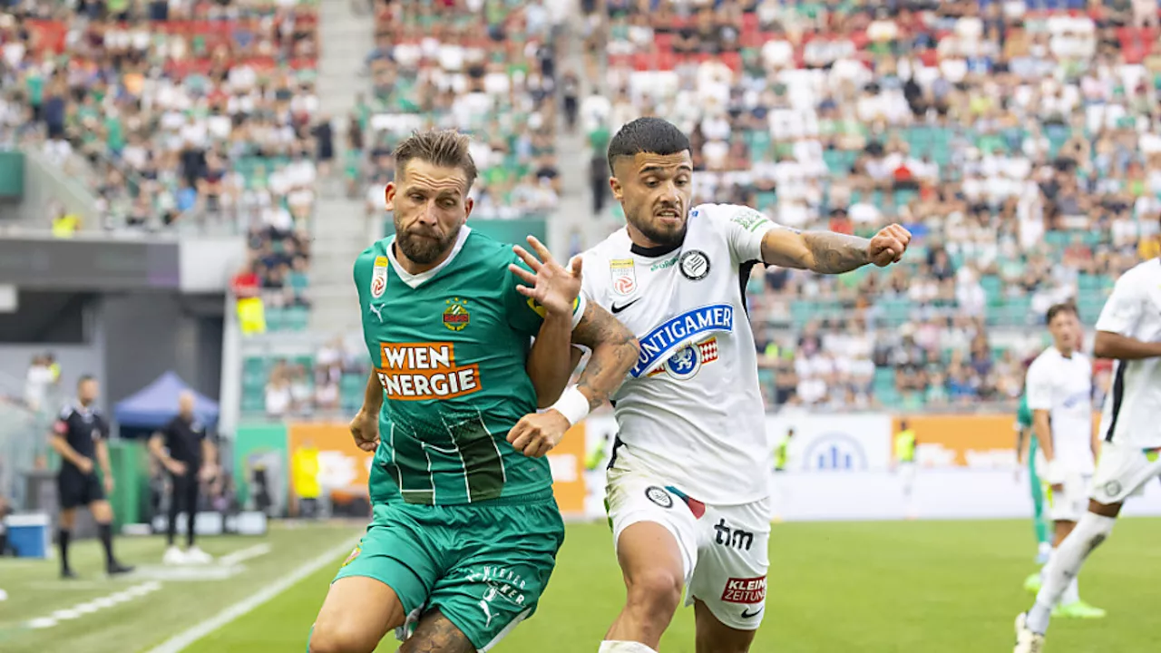 Meister Sturm Graz legt mit 0:1 bei Rapid Fehlstart hin