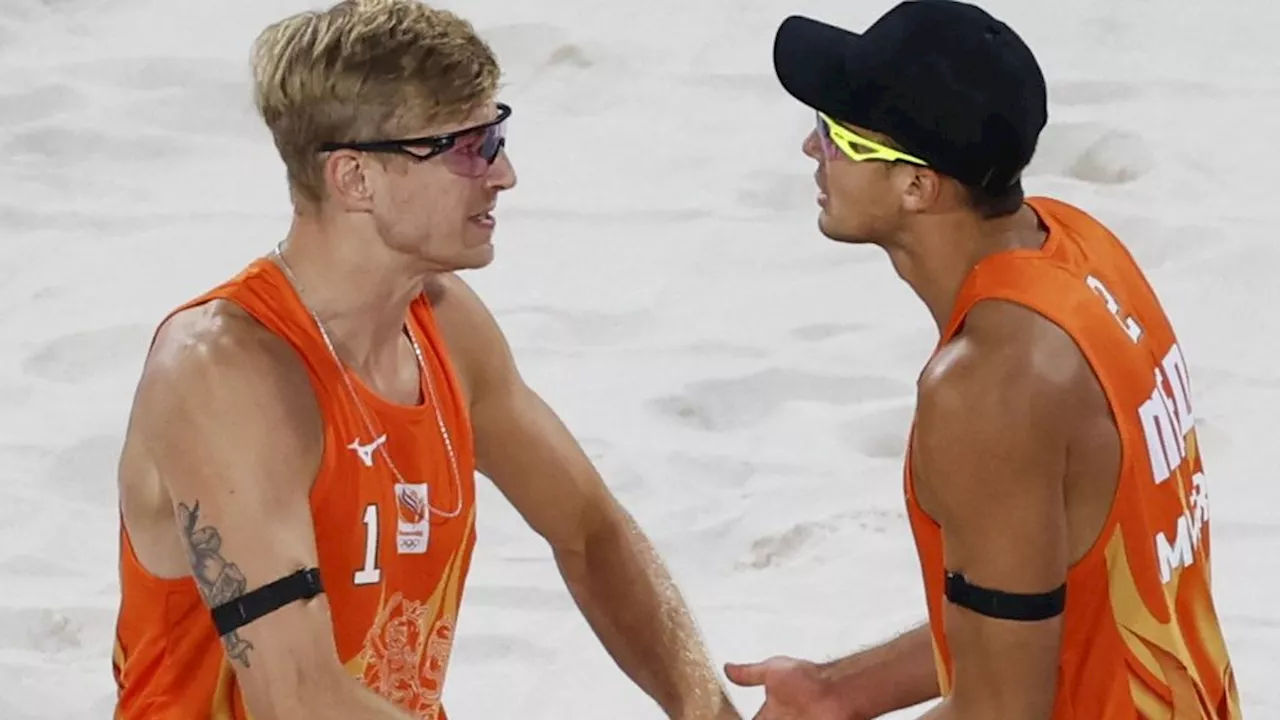 Brazilianen houden beachvolleyballers Van de Velde en Immers uit kwartfinales