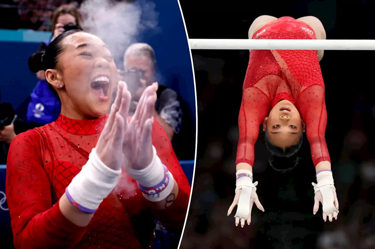 Suni Lee takes bronze in uneven bars for third medal of 2024 Olympics