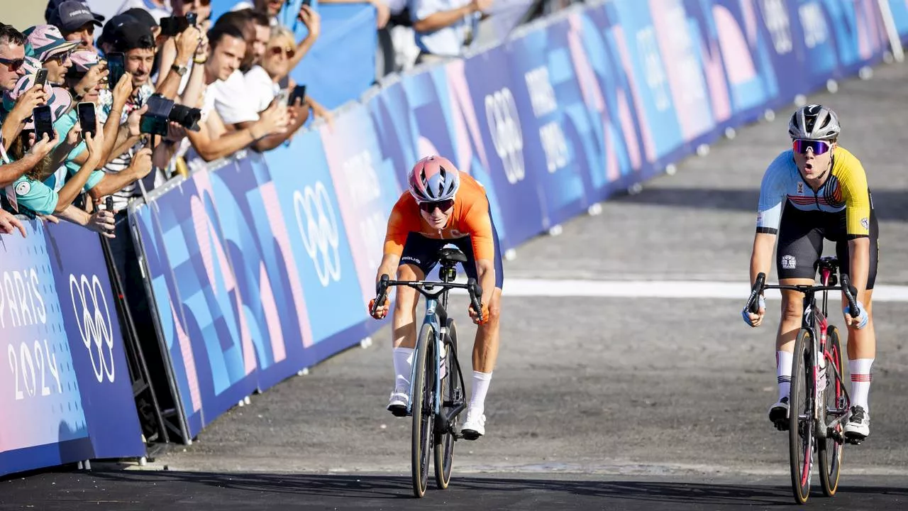 Marianne Vos pakt olympisch zilver na zinderend slot