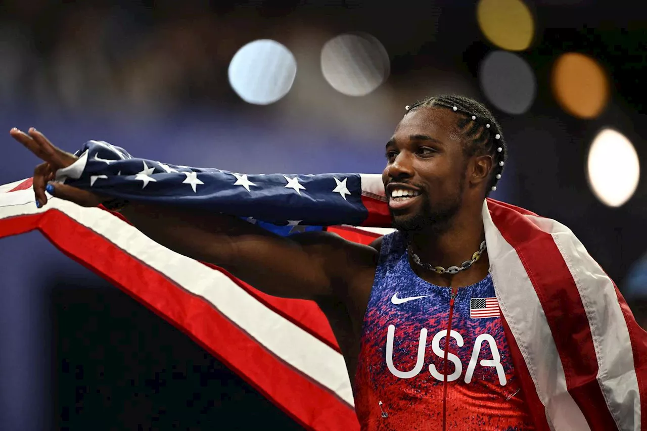 Noah Lyles Wins His First Gold Medal in 100-Meter Final at 2024 Paris Olympics