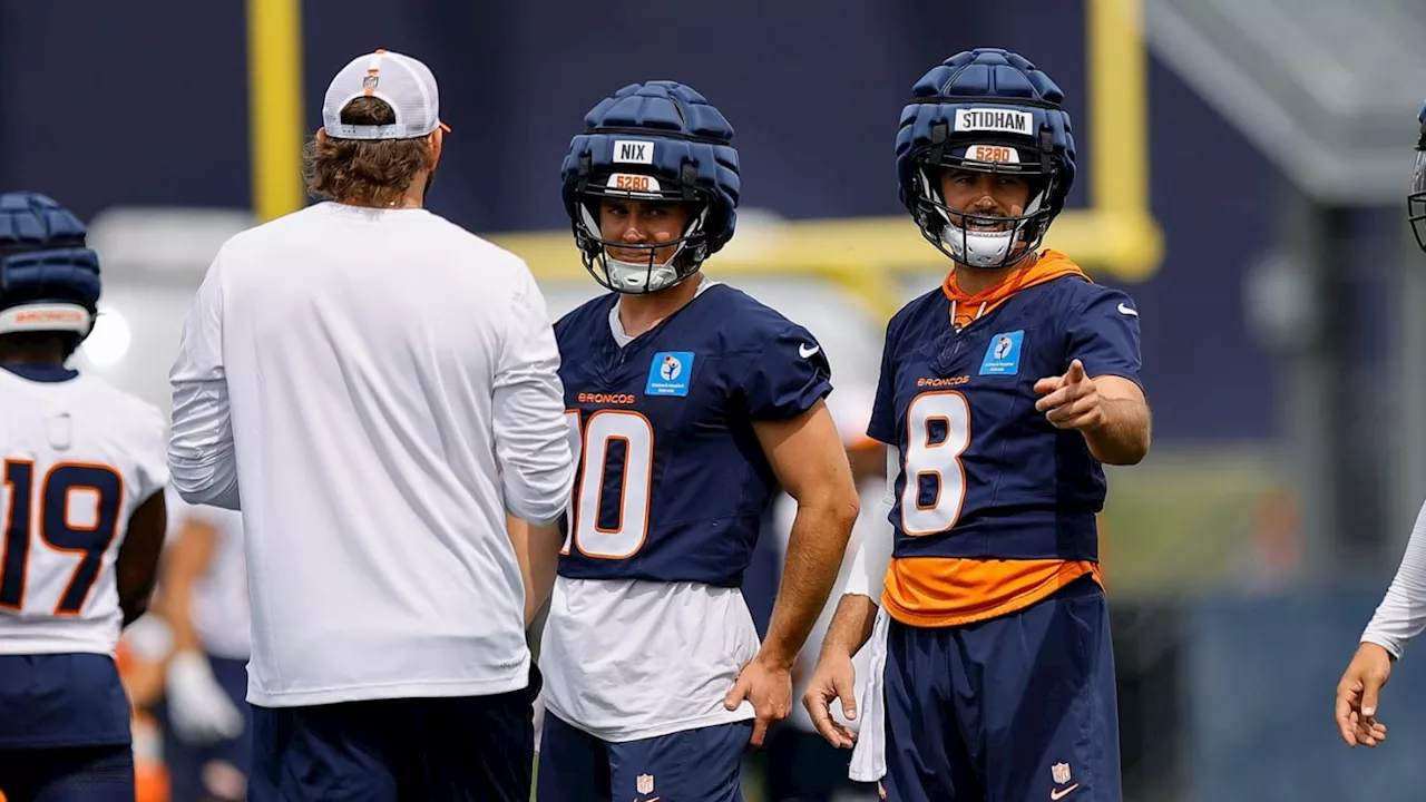 Broncos TE Adam Trautman Illustrates the Difference Between Bo Nix & Jarrett Stidham