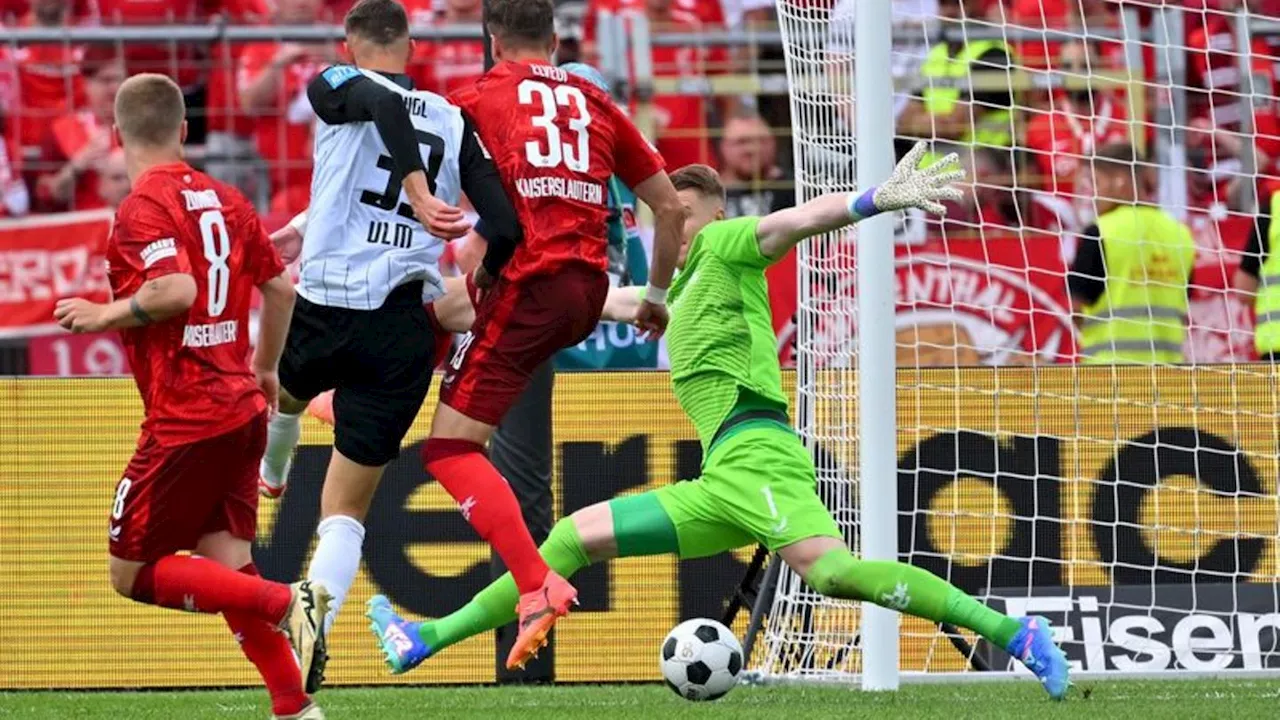 2. Fußball-Bundesliga: Ulm gibt Führung aus der Hand: 1:2 gegen Kaiserslautern