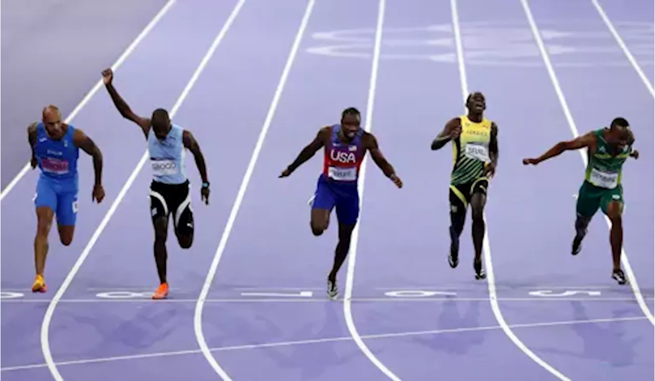 American Noah Lyles wins men's Olympic 100m gold