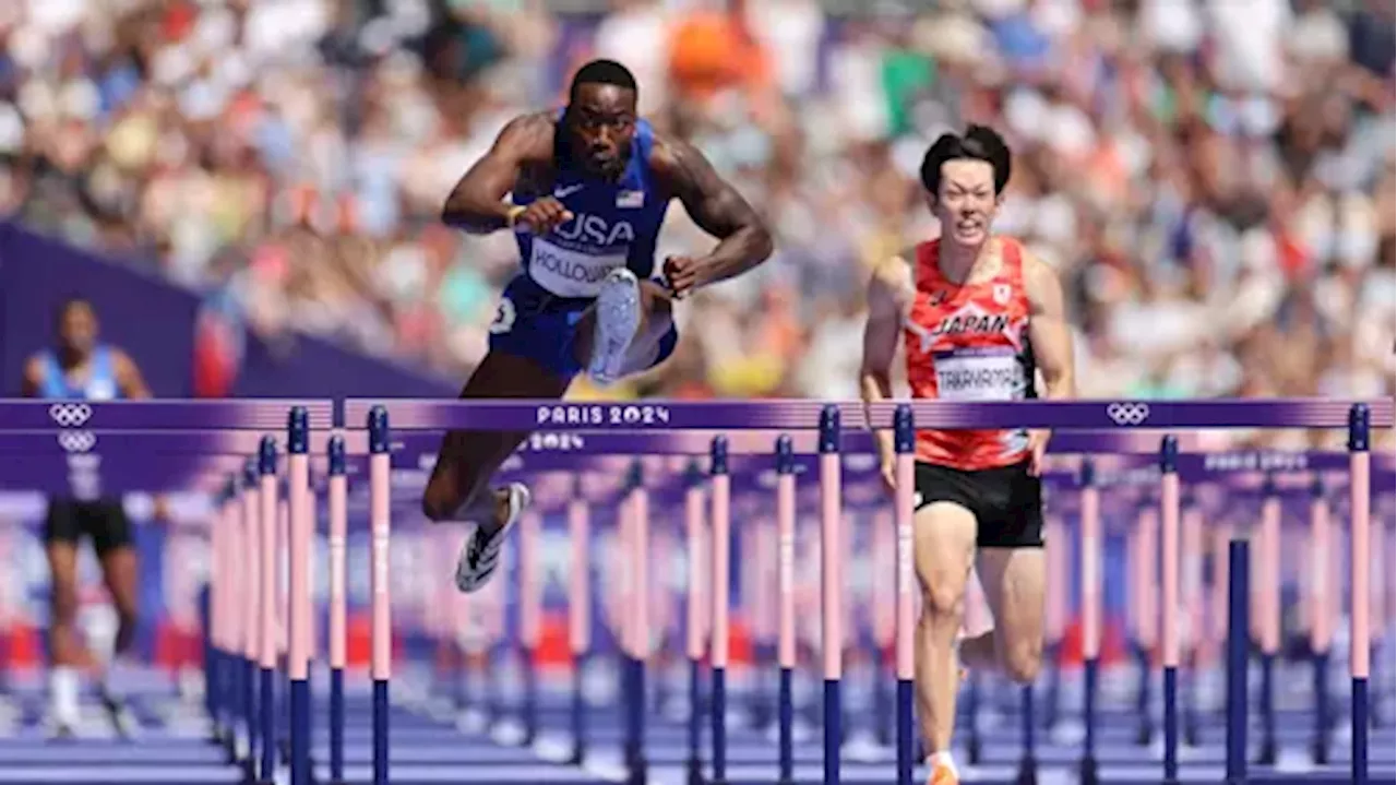 Holloway cruises into Olympic 110m hurdles semis, Parchment labours