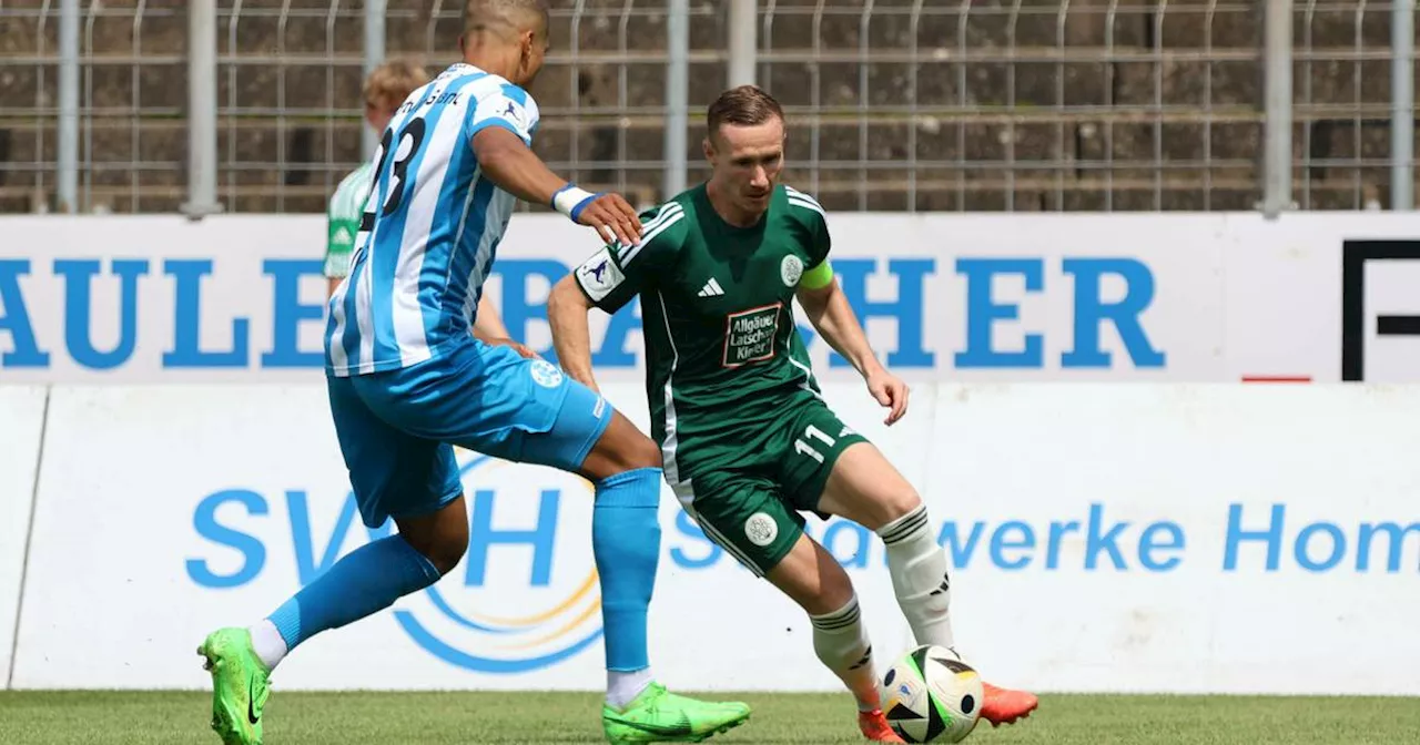 FC Homburg spielt in der Fußball-Regionalliga 1:1 gegen Stuttgarter Kickers