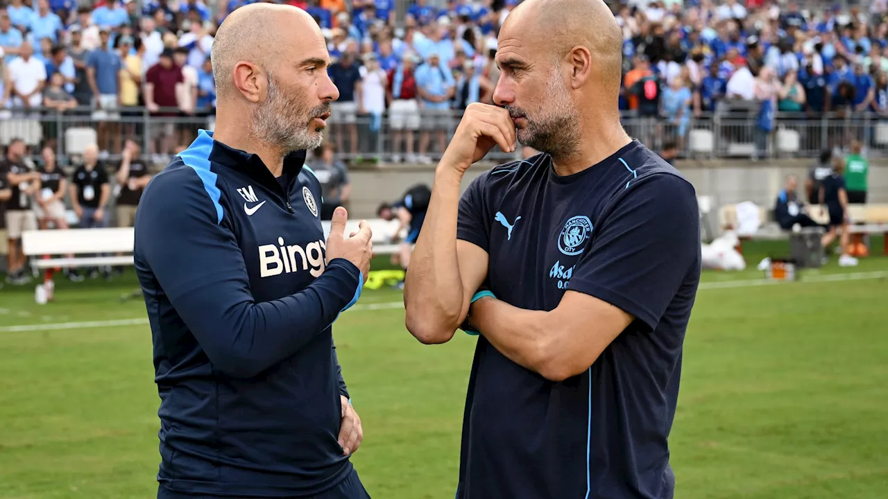 Pep Guardiola defends Chelsea boss Enzo Maresca as mistakes litter pre-season defeat with Erling Haaland...