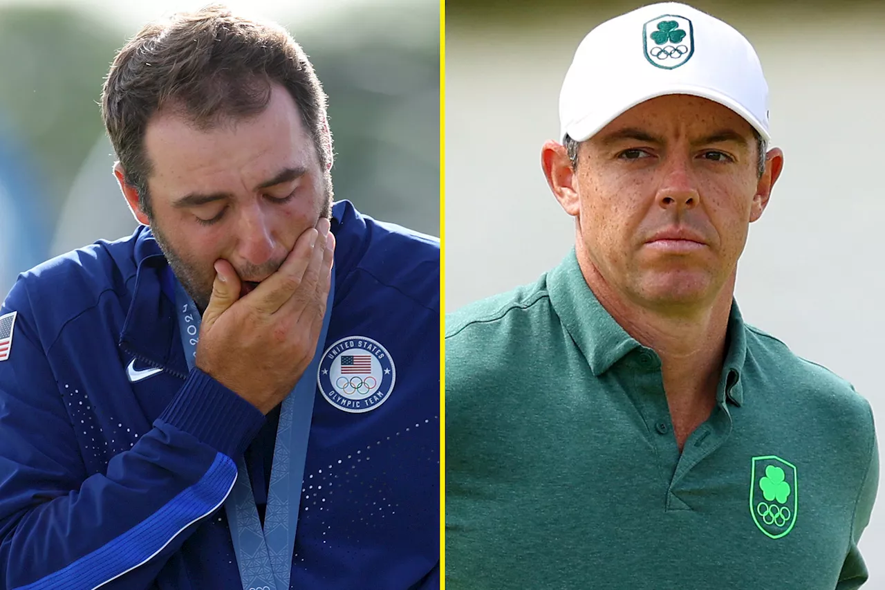 Rory McIlroy fires subtle X-Rated jibe at LIV Golf as emotional Scottie Scheffler cries on Olympic po...