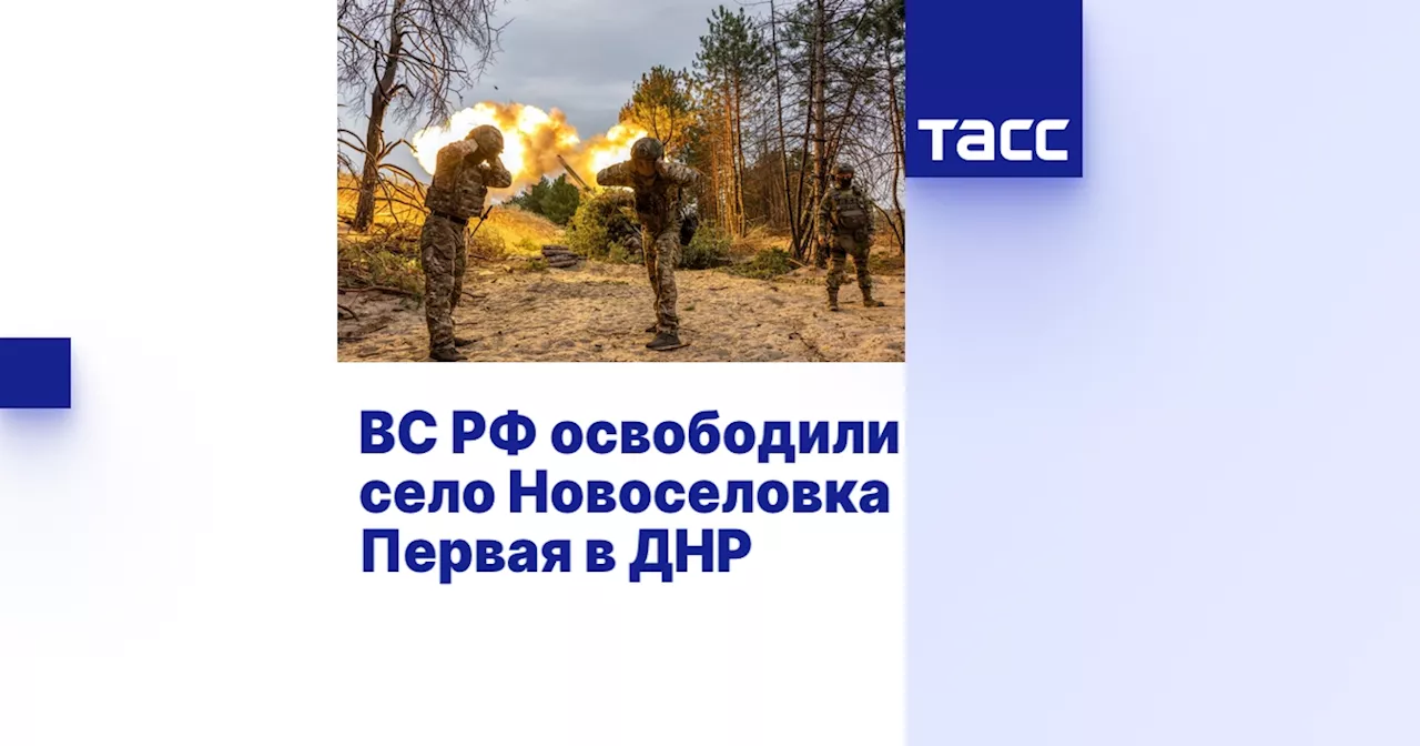 ВС РФ освободили село Новоселовка Первая в ДНР