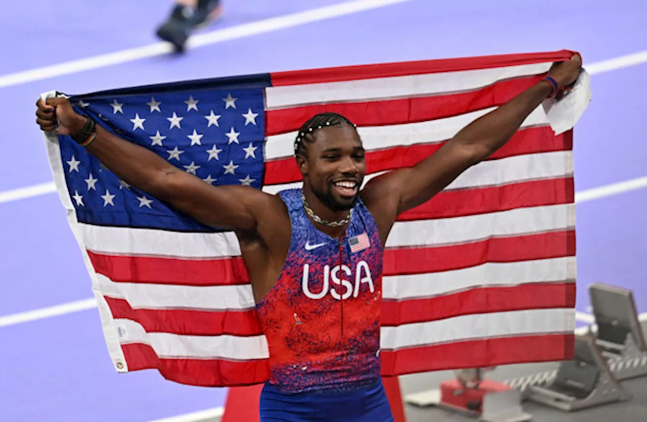 American Noah Lyles wins men's Olympic 100m gold