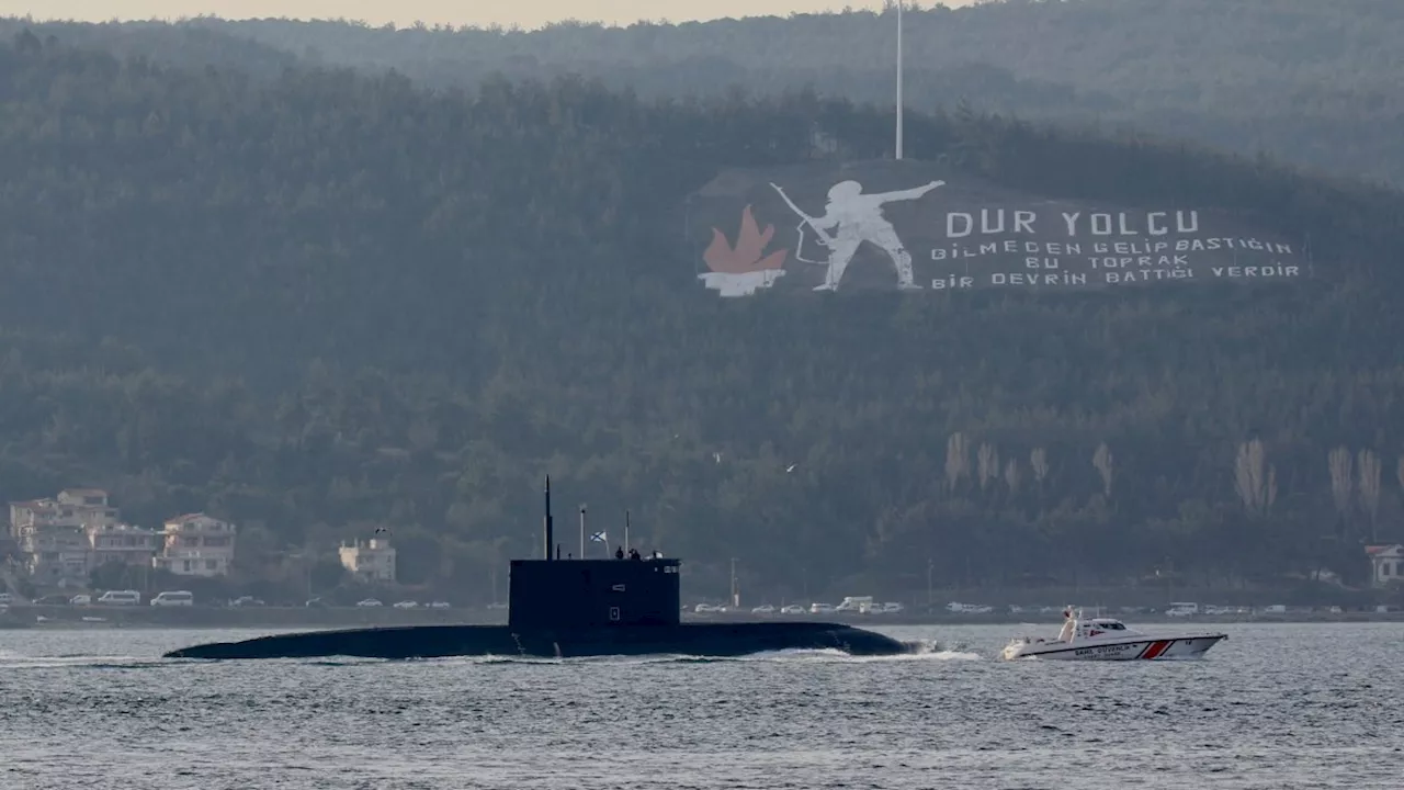 Ukraine’s military sinks Russian submarine in Crimea before wave of drone strikes