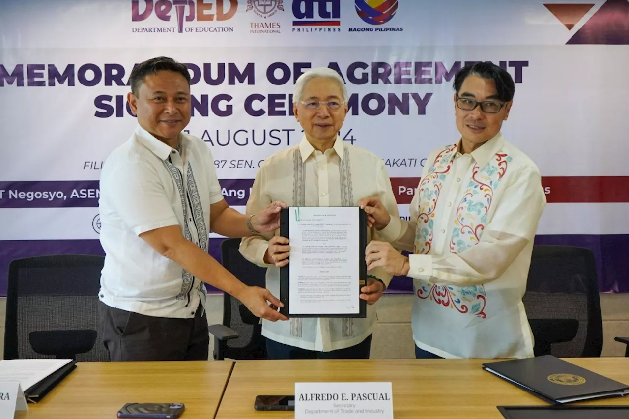 DepEd, DTI, Thames ink agreement for e-commerce work immersion for SHS learners