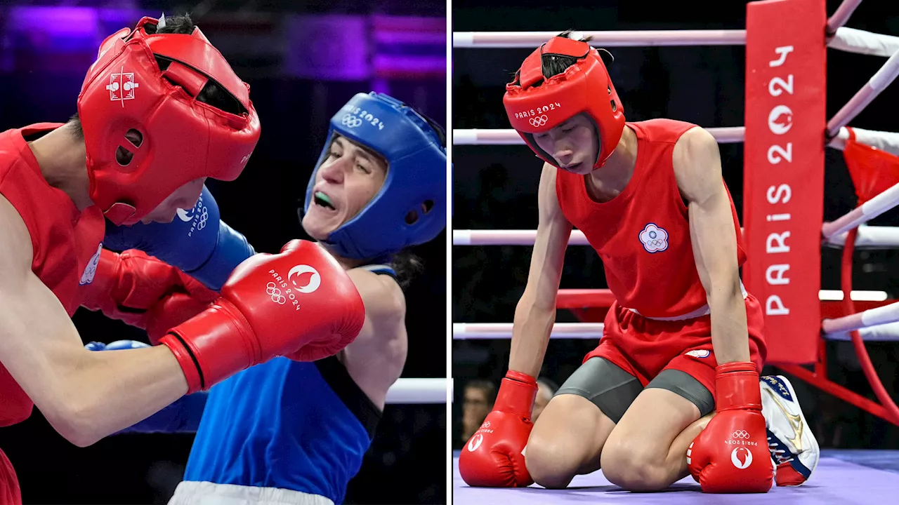 Gender row boxer Lin Yu-Ting controversially floored TWICE by rival who is booed