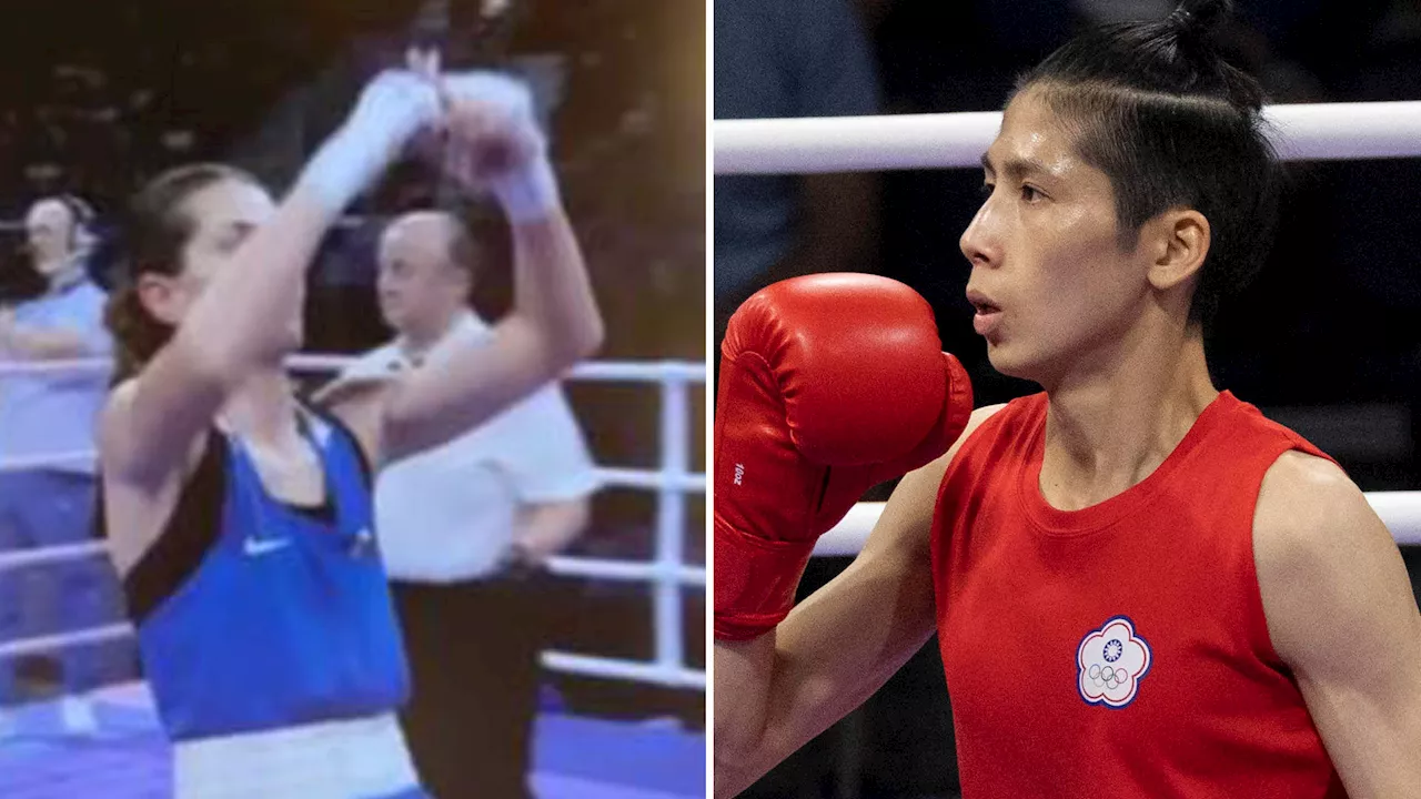 Opponent of gender row boxer Lin Yu-Ting makes ‘double X’ gesture and coach shows ‘I only want to play with...