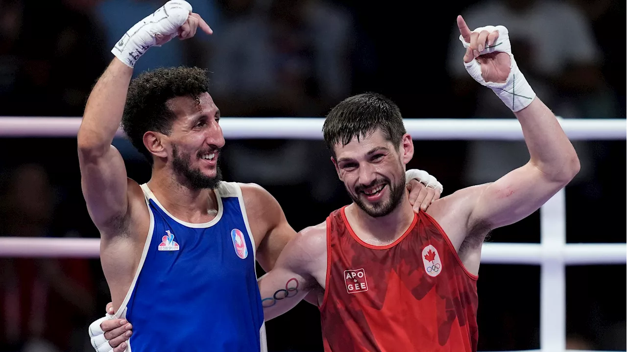 Crowd watching outdoor big screen cheers as Nova Scotia boxer wins bonze in Paris