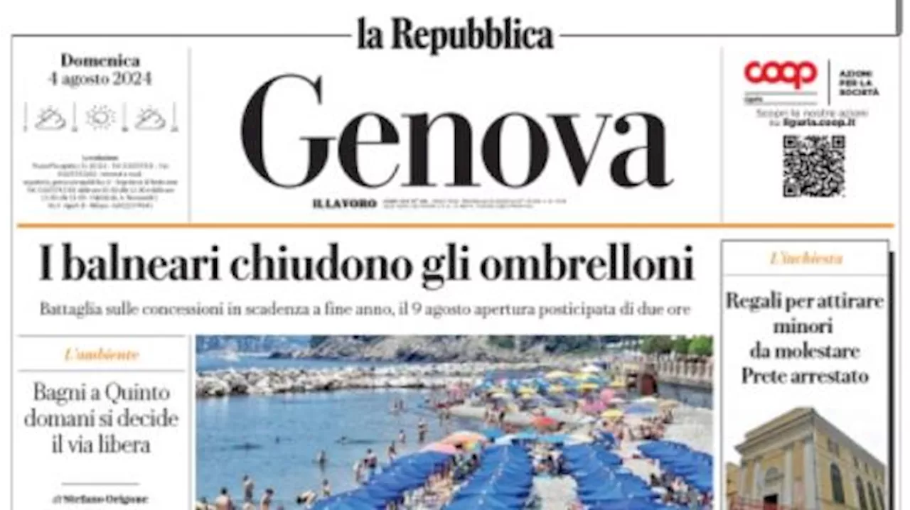 La Repubblica-Genova: 'Coda colpisce, la Sampdoria vola a Empoli'