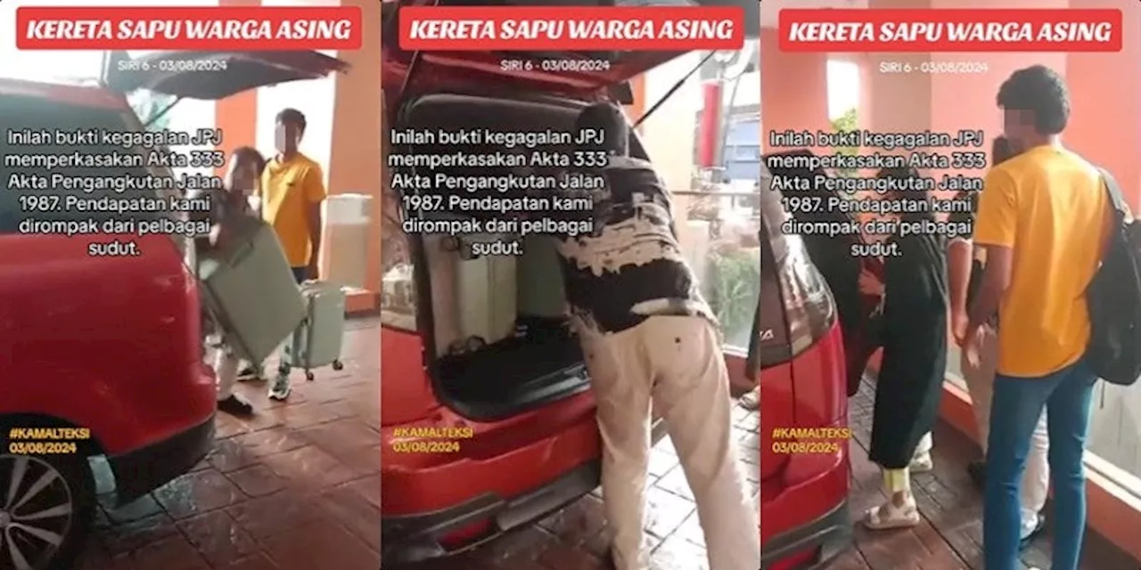 Taxi Driver Disappointed to Find Foreigners Operating E-Hailing Services in KL