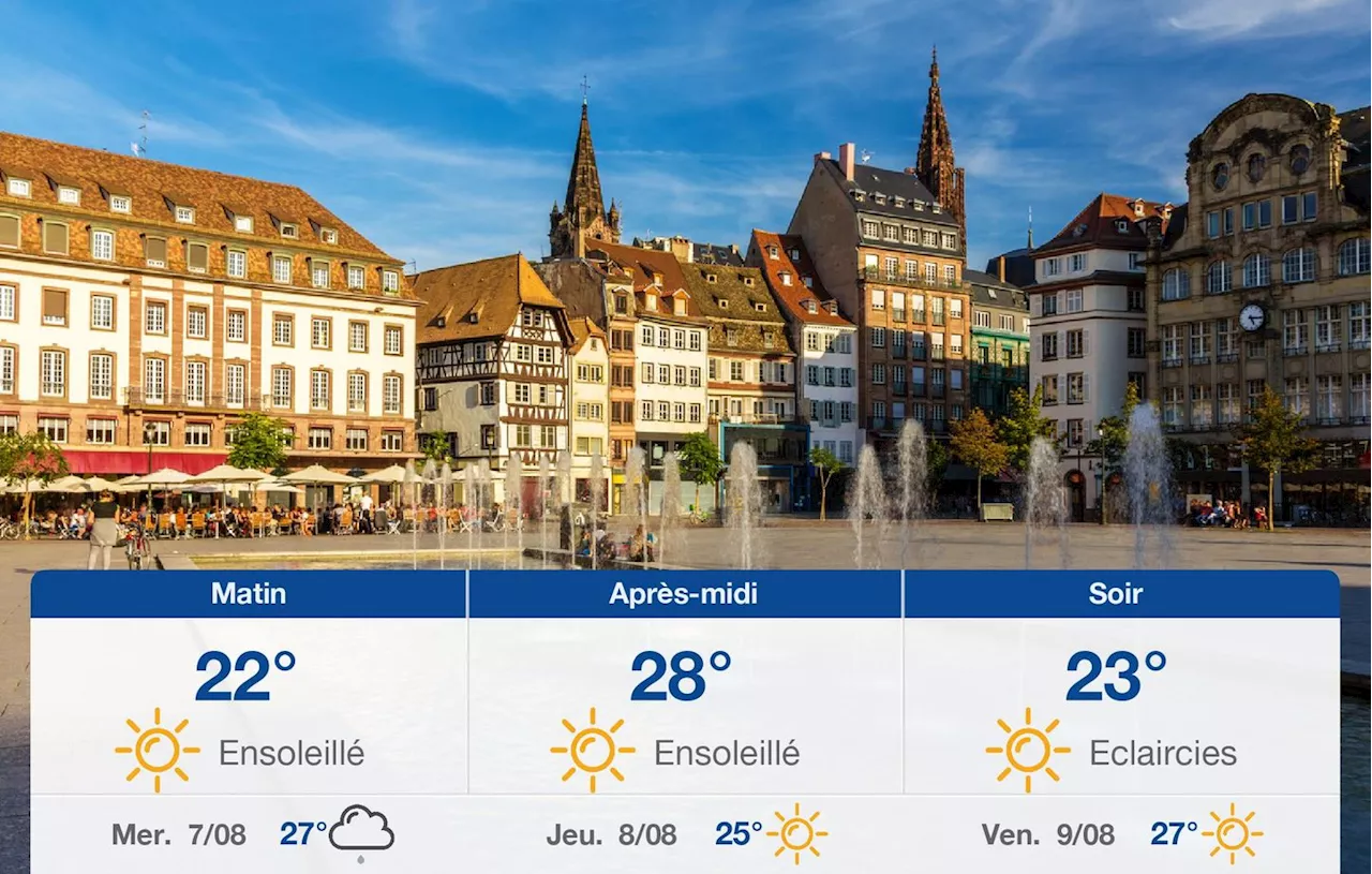 Météo Strasbourg: prévisions du mardi 6 août 2024