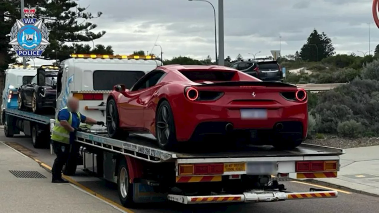 Ferrari and Porsche among police seizures over alleged street race in Perth’s north