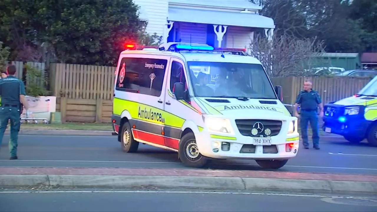 Armed man fighting for life after being shot by police in North Toowoomba