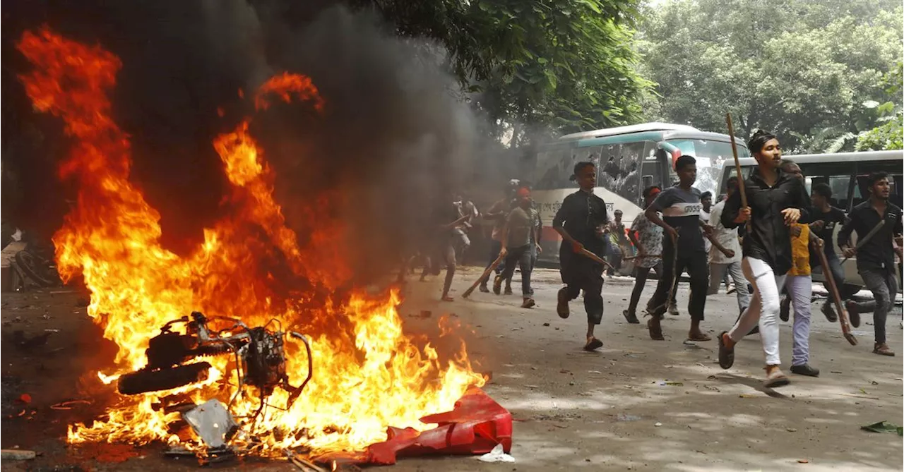 Bangladesh prime minister resigns and flees country amid deadly anti-government protests: reports