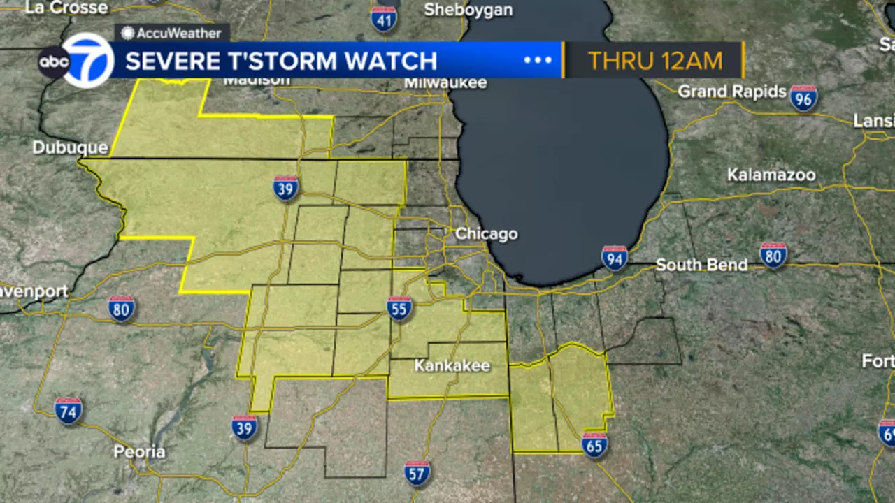 Parts of Chicago area under Severe Thunderstorm Watch; heavy rain, high winds possible