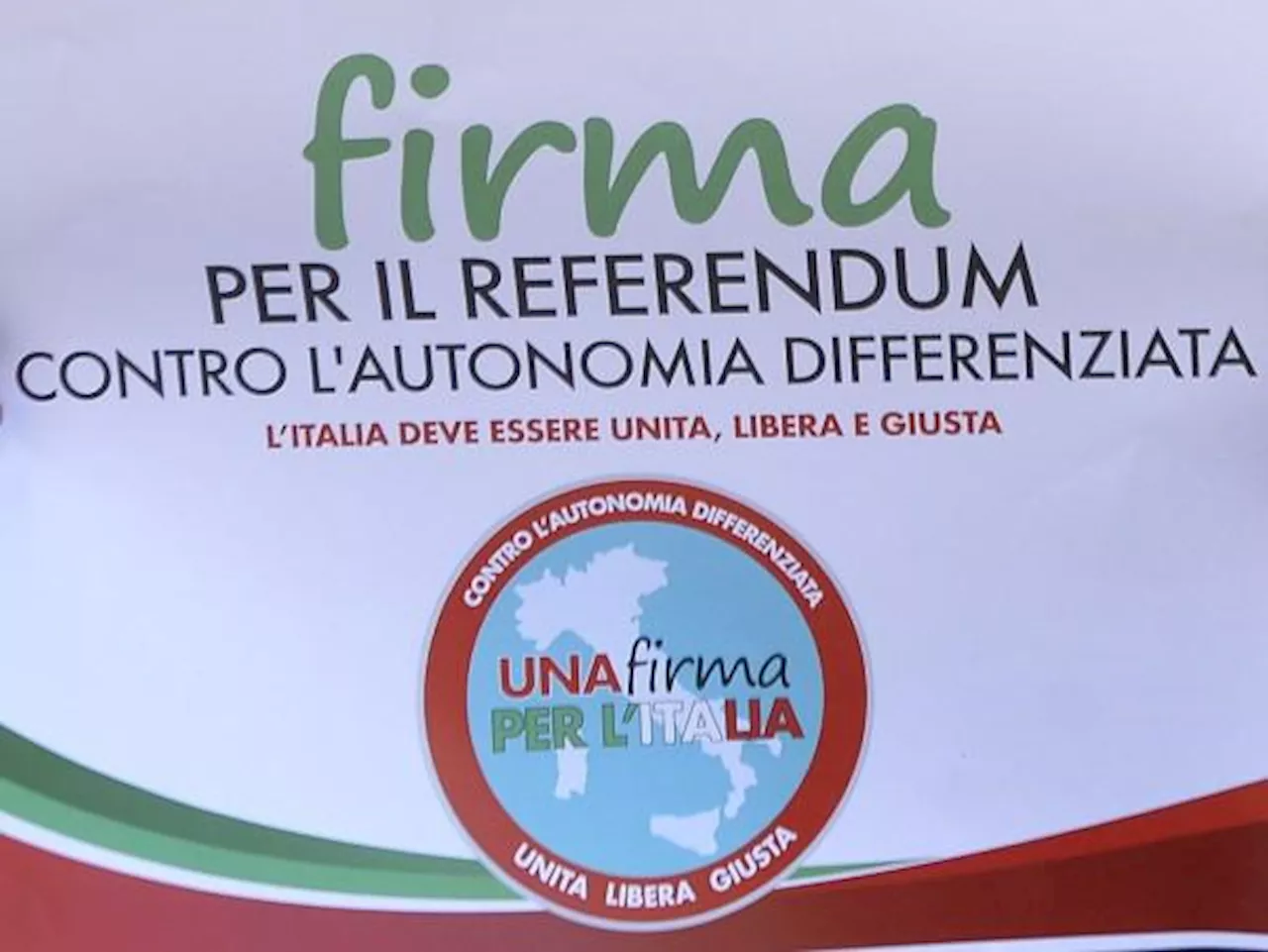 Autonomia, raggiunte le 500mila firme per il referendum