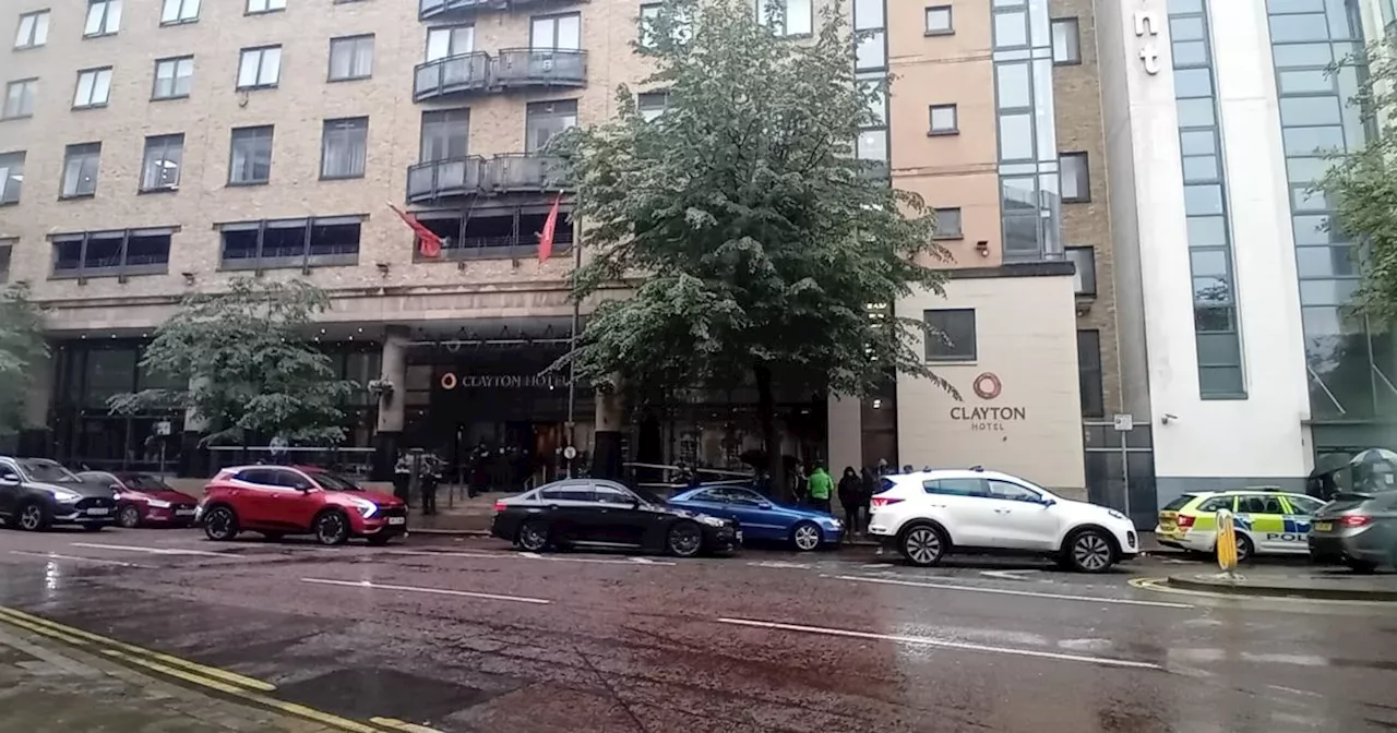 Recap after 100 protest outside Belfast city centre hotel