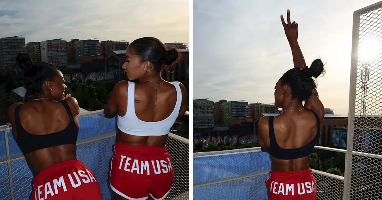 Simone Biles And Jordan Chiles Celebrate Olympic Success In Cheeky “Team USA” Booty Shorts