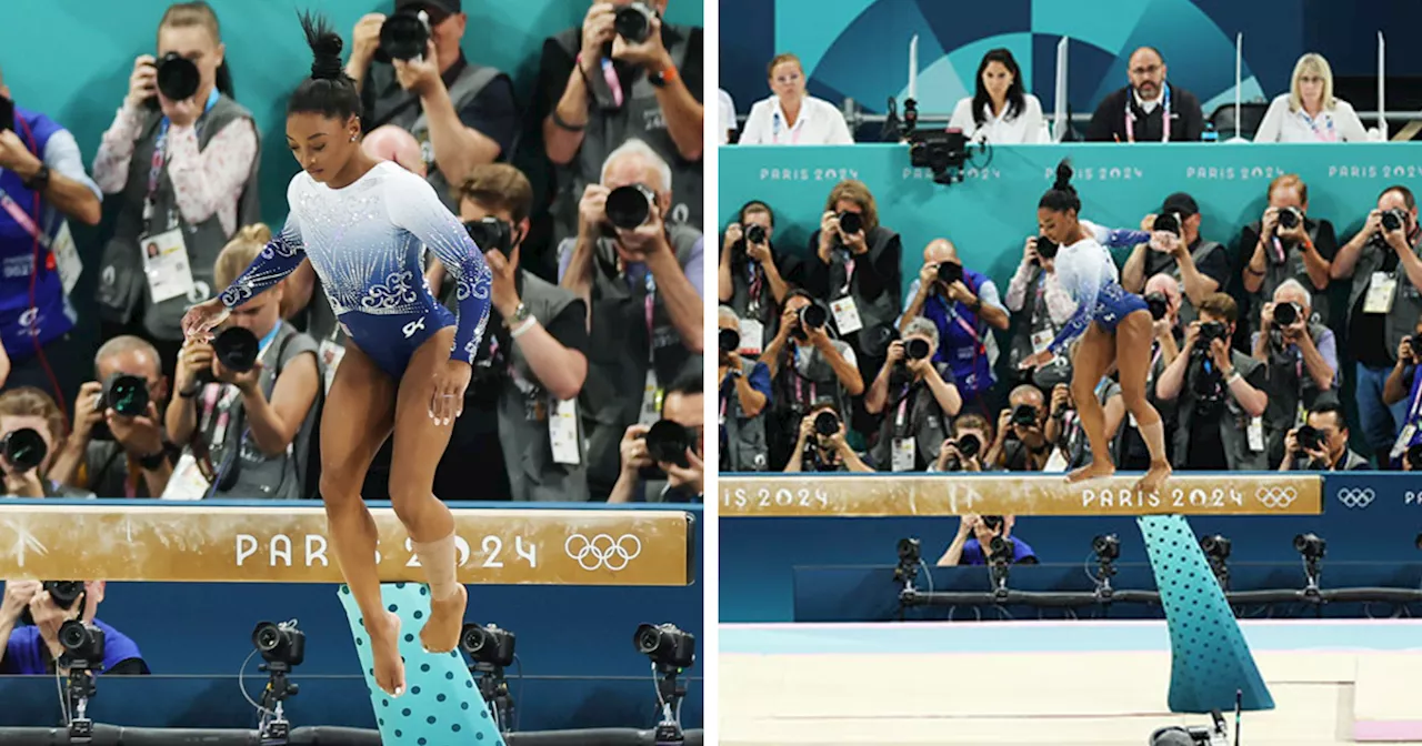 Simone Biles Slips Off Balance Beam And Misses Medal As Fans Blame Shushing Crowd