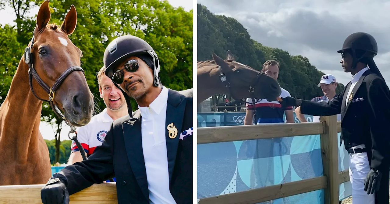 Snoop Dogg Steals The Show By Feeding Horses And Dancing With Them At Paris Olympics