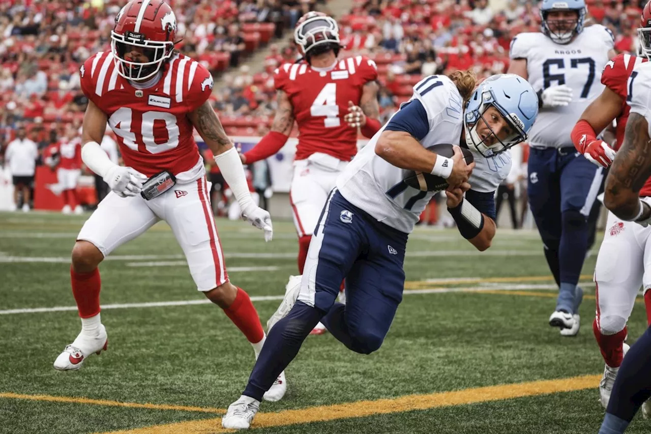 Stampeders rally in final quarter to knock off Argonauts 27-23