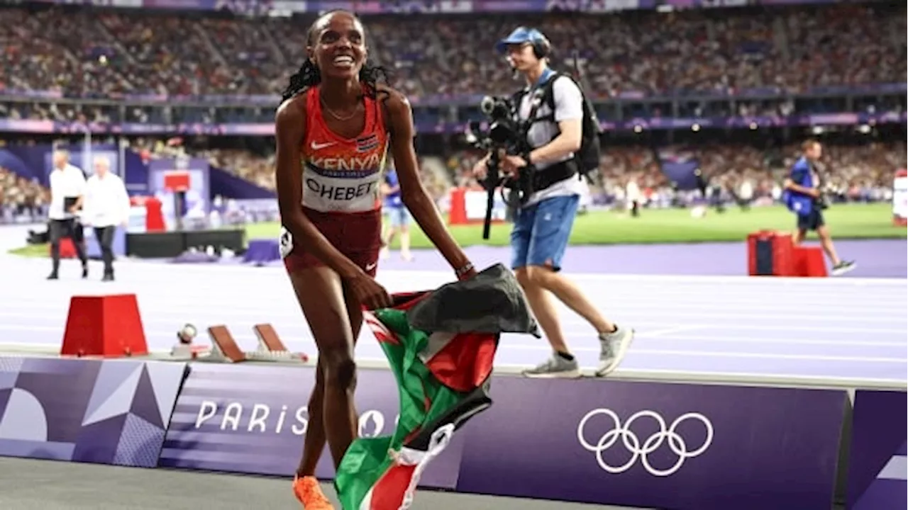 Kenya's Chebet wins women's 5,000m gold; compatriot Kipyegon disqualified, misses podium